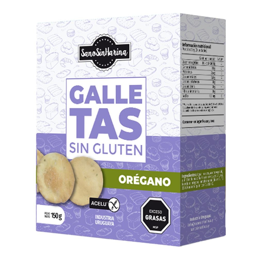 Sano Sin Harina Galletas Oregano G Farmashop