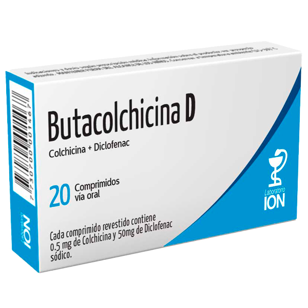 Butacolchicina D 0.5 mg/50 mg 20 Comprimidos