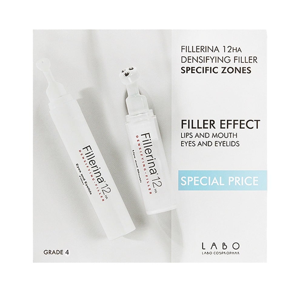 Cofre Fillerina Gel de Relleno de Labios 7 ml  + Gel de Relleno de Ojos 15 ml Grado 4