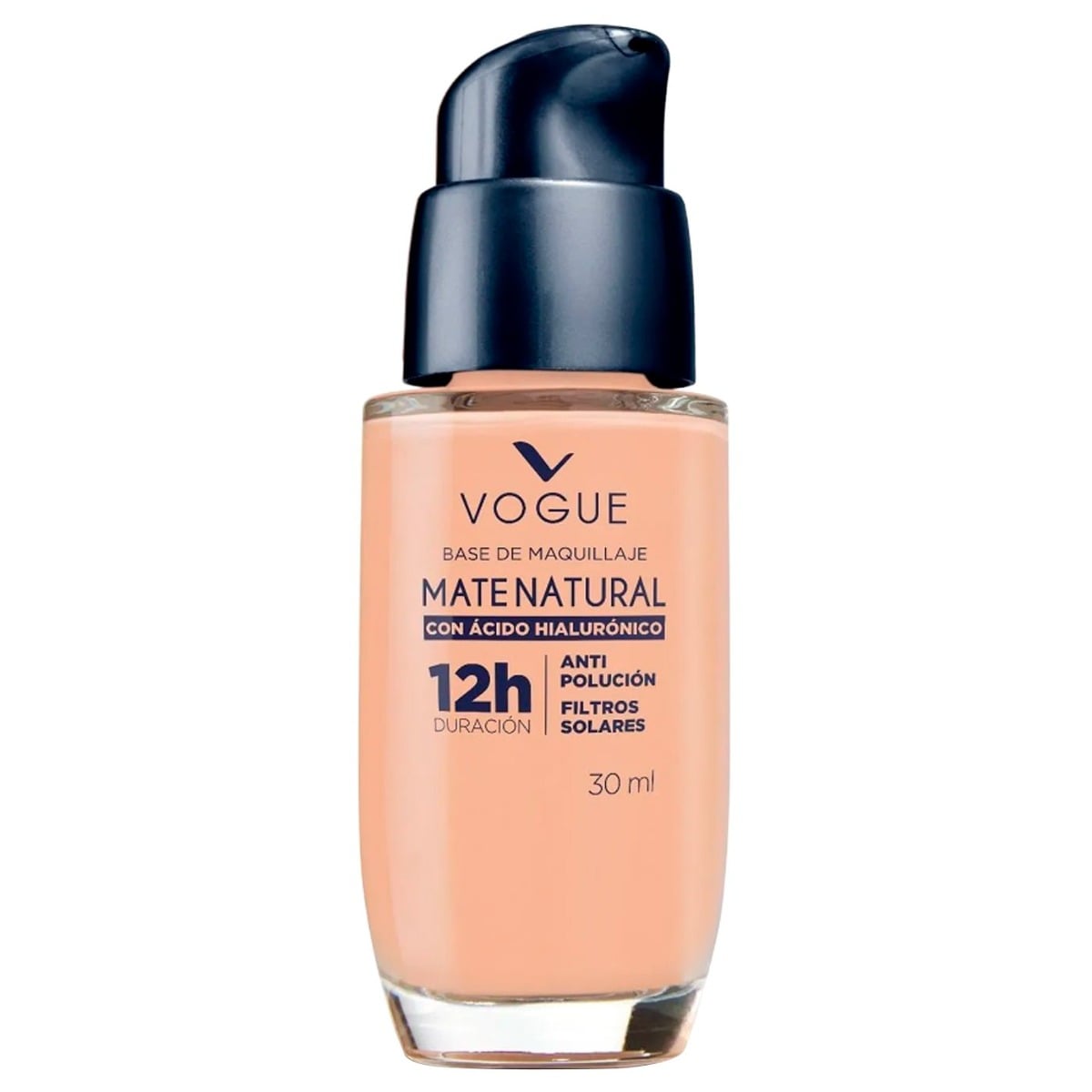 Base Vogue Mate con Ácido Hialurónico Arena 30 ml