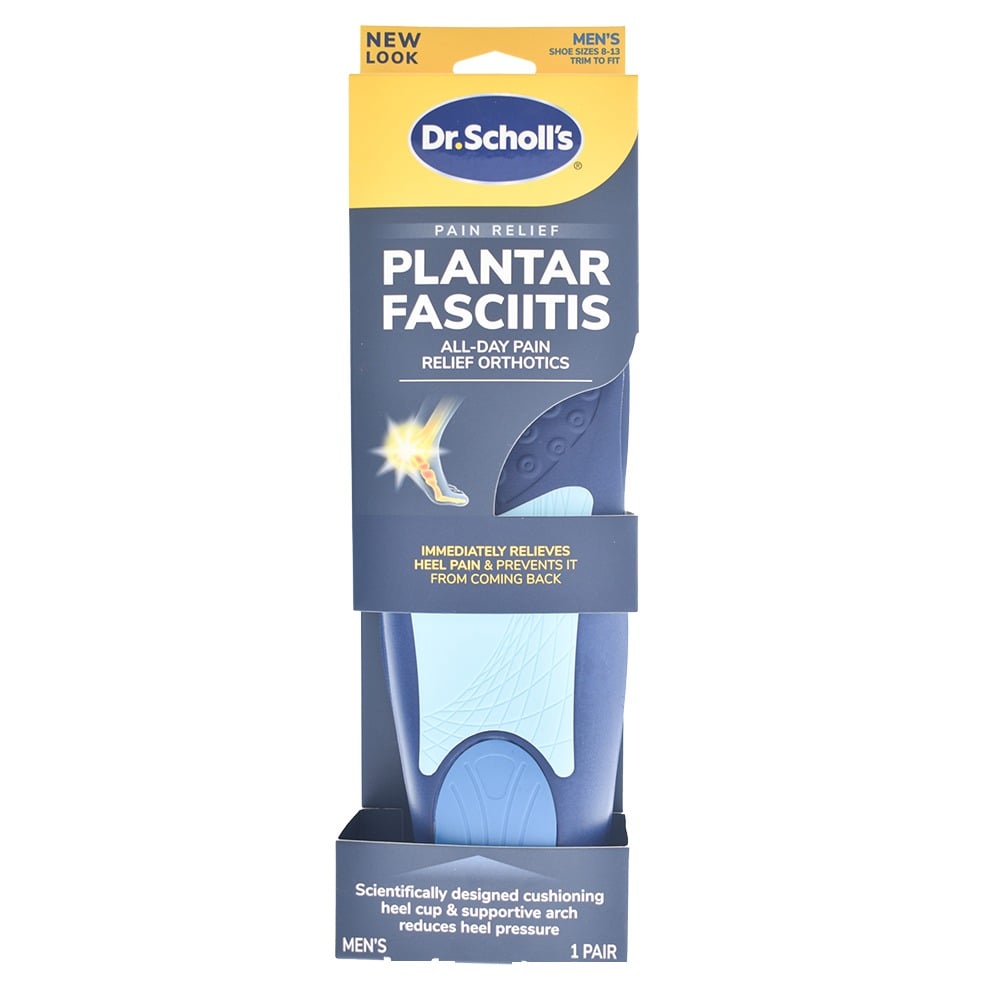 Plantilla Ortopédica Dr. Scholl's para Fascitis Plantar Hombre 1 Par