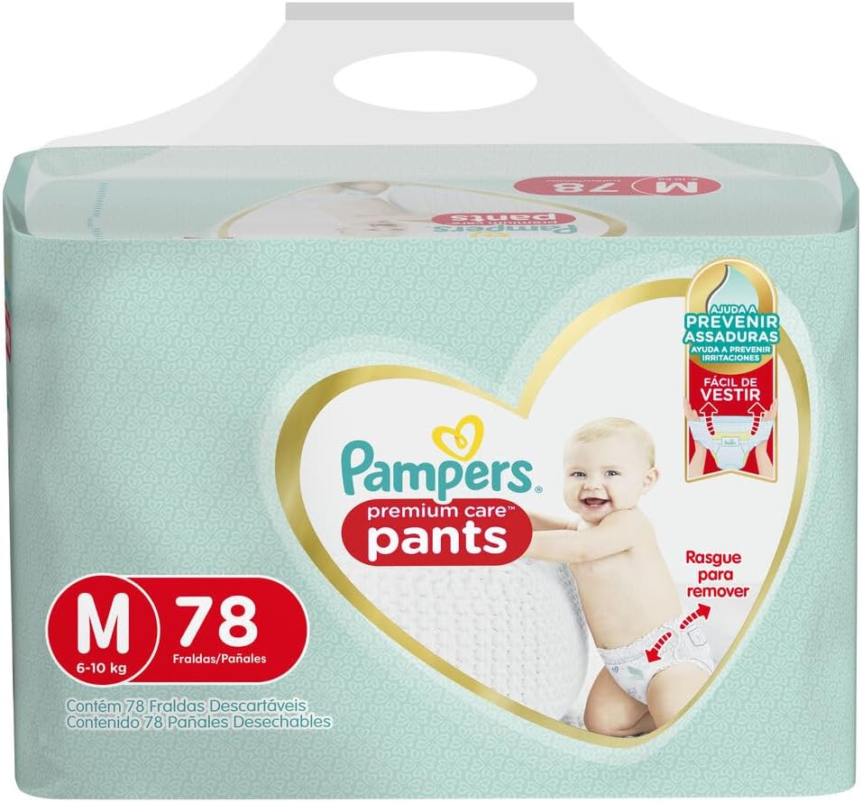 Pañales Pampers Premium Care Pants M 78 Unidades