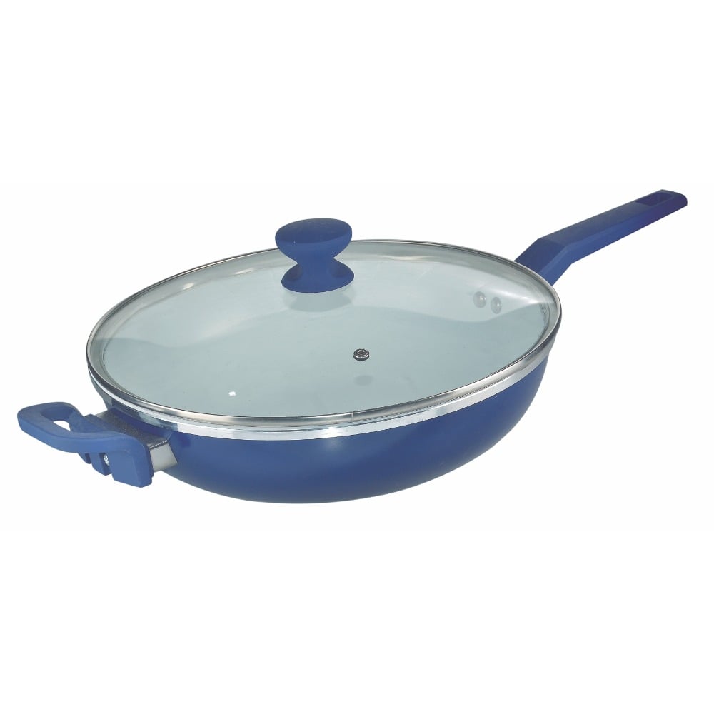 Wok Antiadherente Cuori Modelo Mare Azul 30 cm 