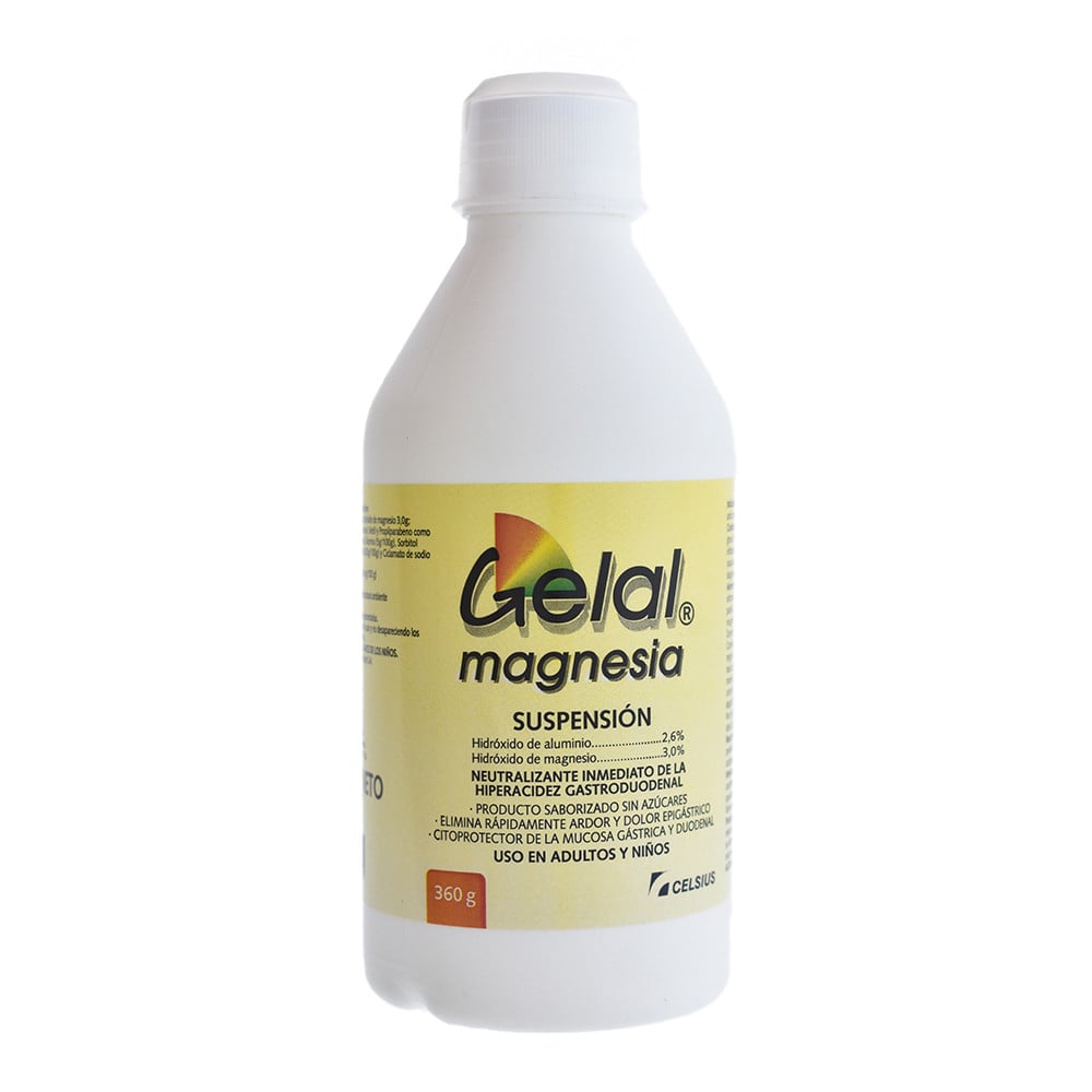 Gelal Magnesia NF 2.6%/3% Suspensión 360 g