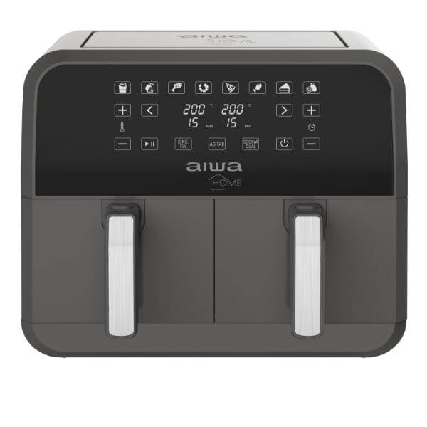 Freidora de Aire Digital Aiwa AW-FT8003 Doble Cubeta 8 L