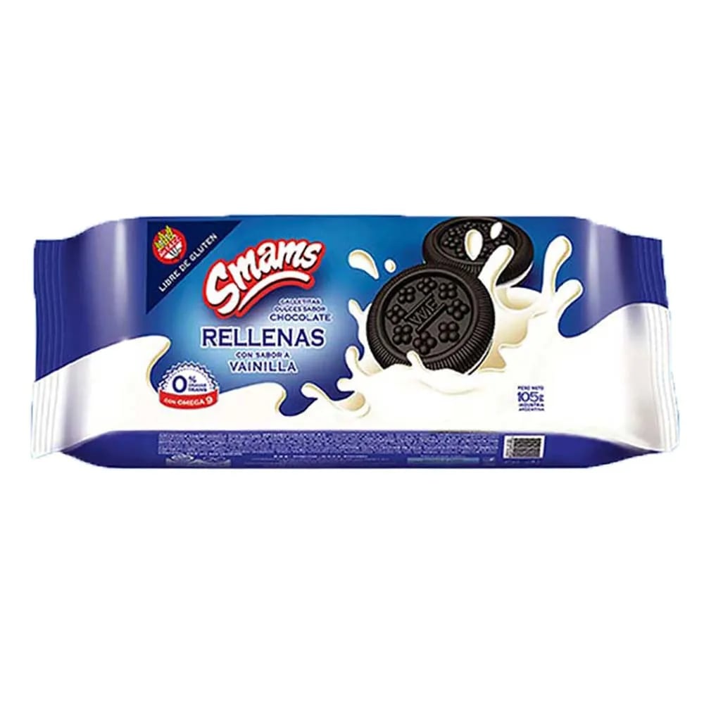 Galletas Smams Chocolate Rellena 105 g
