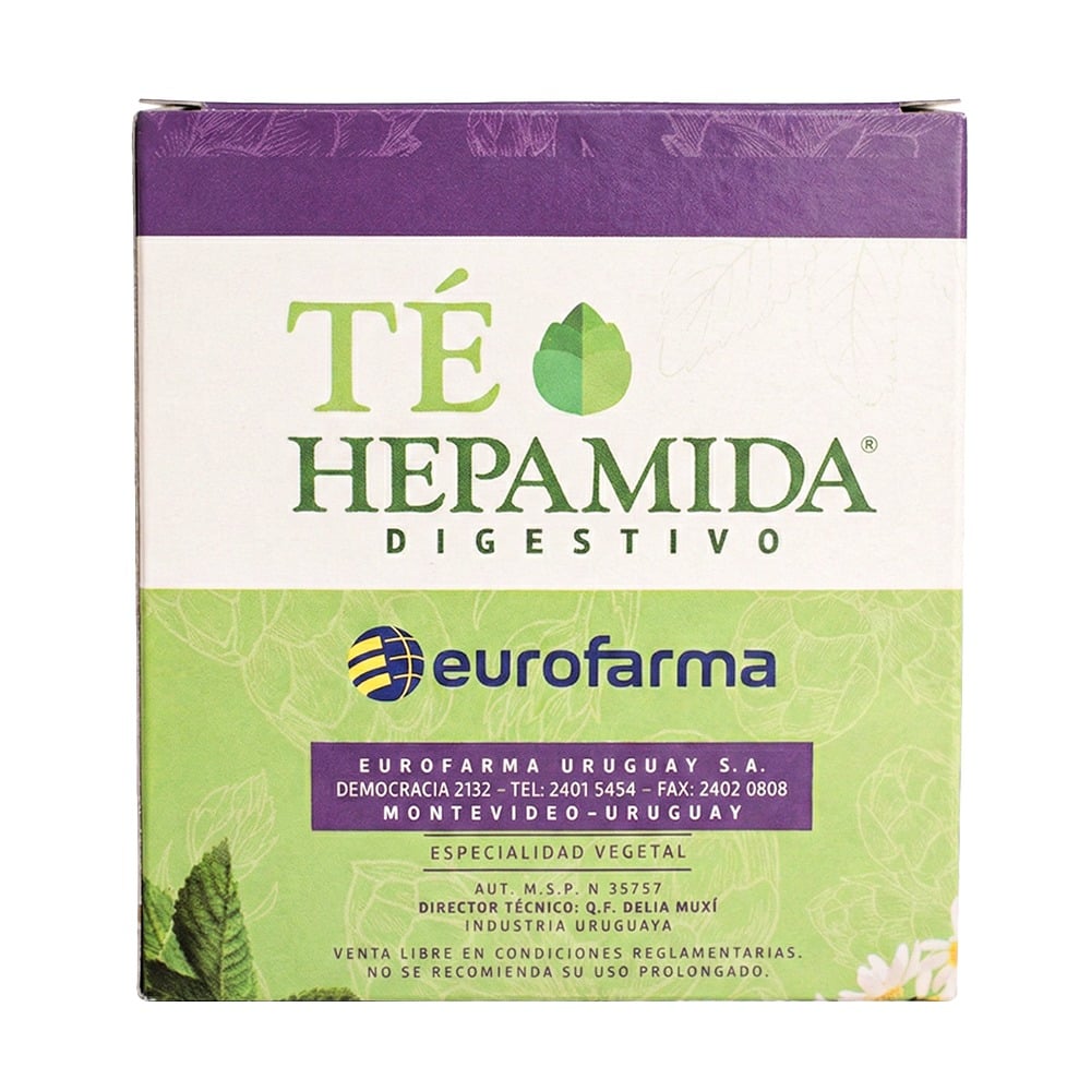 Té Eurofarma Hepamida 10 Saquitos
