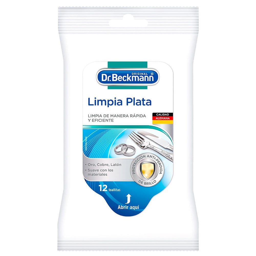 Limpiador de Plata Dr. Beckmann 12 Toallas