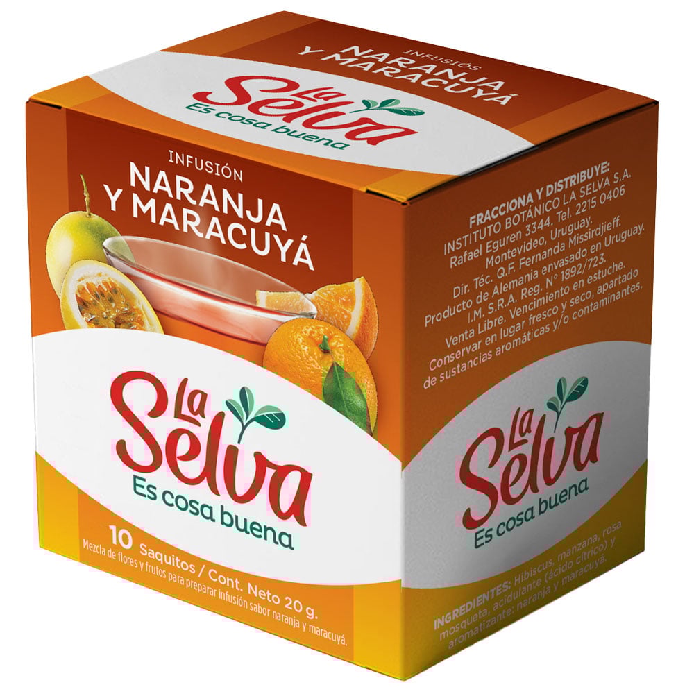 Té La Selva Naranja y Maracuyá 10 Saquitos