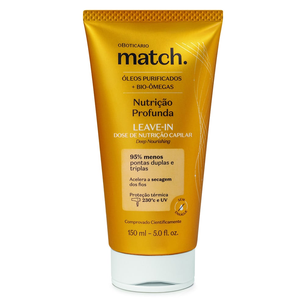 Protector Térmico O Boticário Match Nutrición Profunda 150 ml
