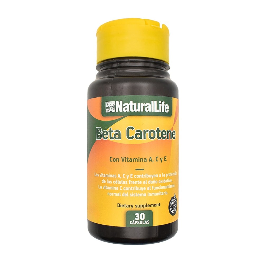 Beta-Carotene Natural Life 30 Cápsulas