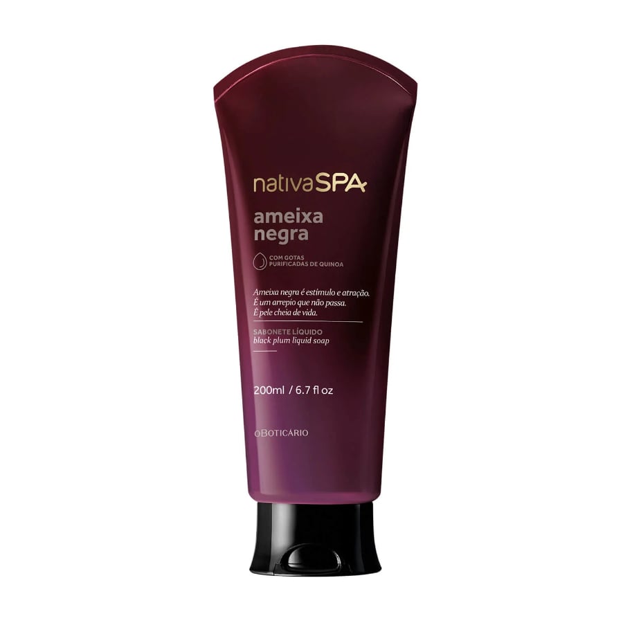 Jabón Líquido O Boticário Nativa Spa Ameixa Negra 200 ml