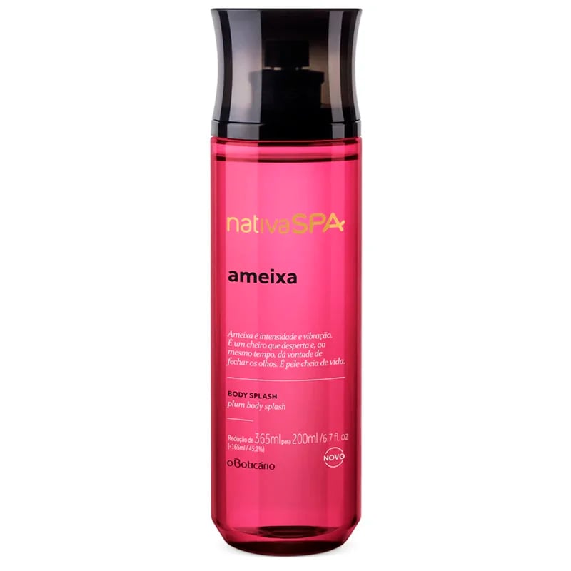 Body Splash O Boticário Nativa Spa Ameixa 200 ml