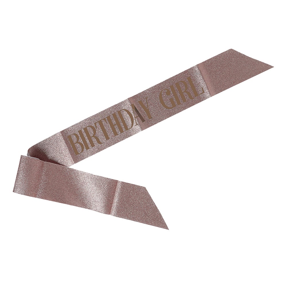 Banda para Cumpleaños Happy Paper Rosa 1 Unidad