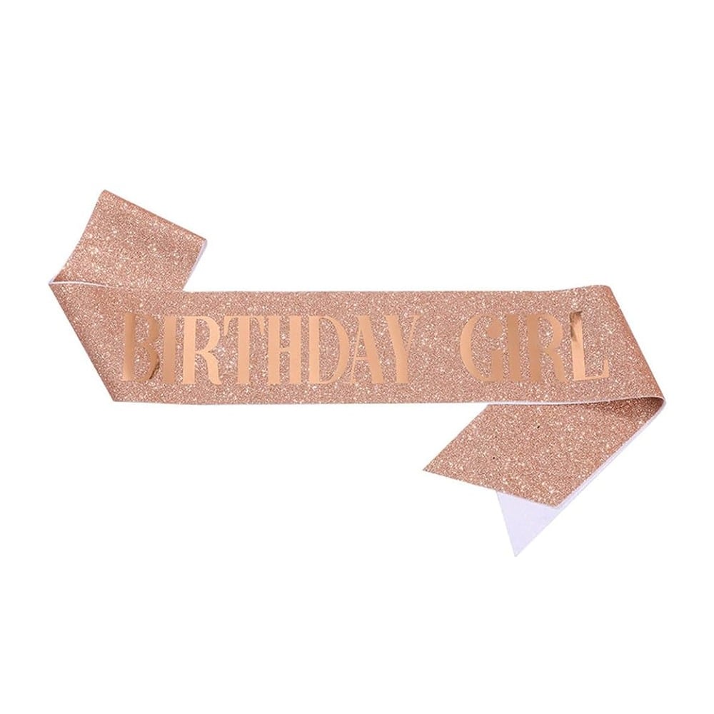 Banda para Cumpleaños Happy Paper Rosa 1 Unidad