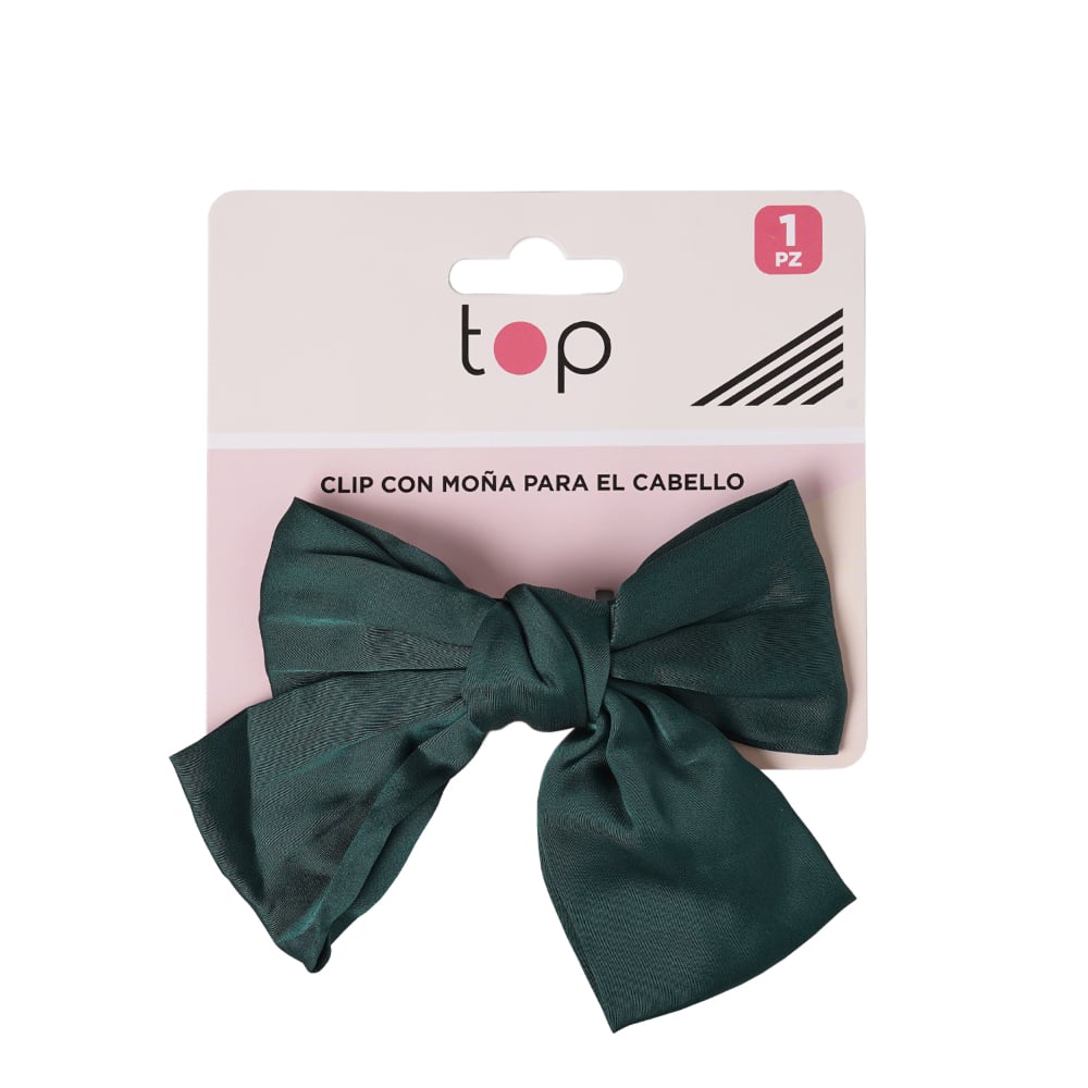 Broche para el Pelo Top Moña Verde 1 Unidad