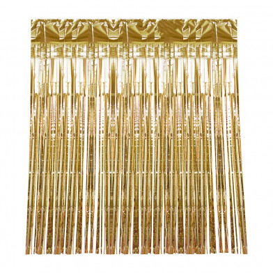 Cortina Decorativa para Fiesta Happy Paper Dorada