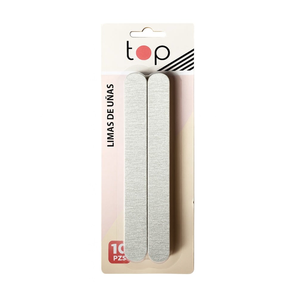 Lima para Uñas Top Gris 10 Unidades