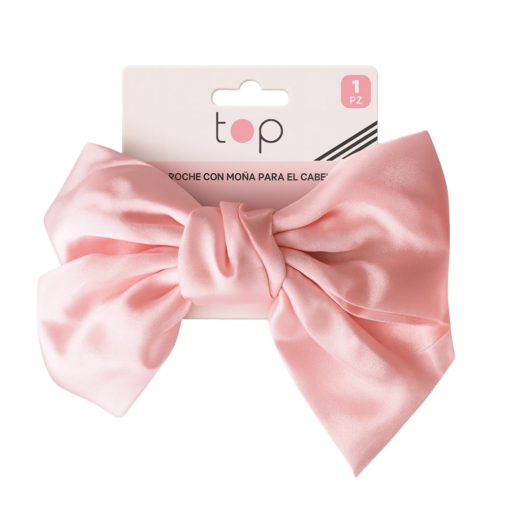 Pinza para el Pelo Top con Moña Rosa 1 Unidad