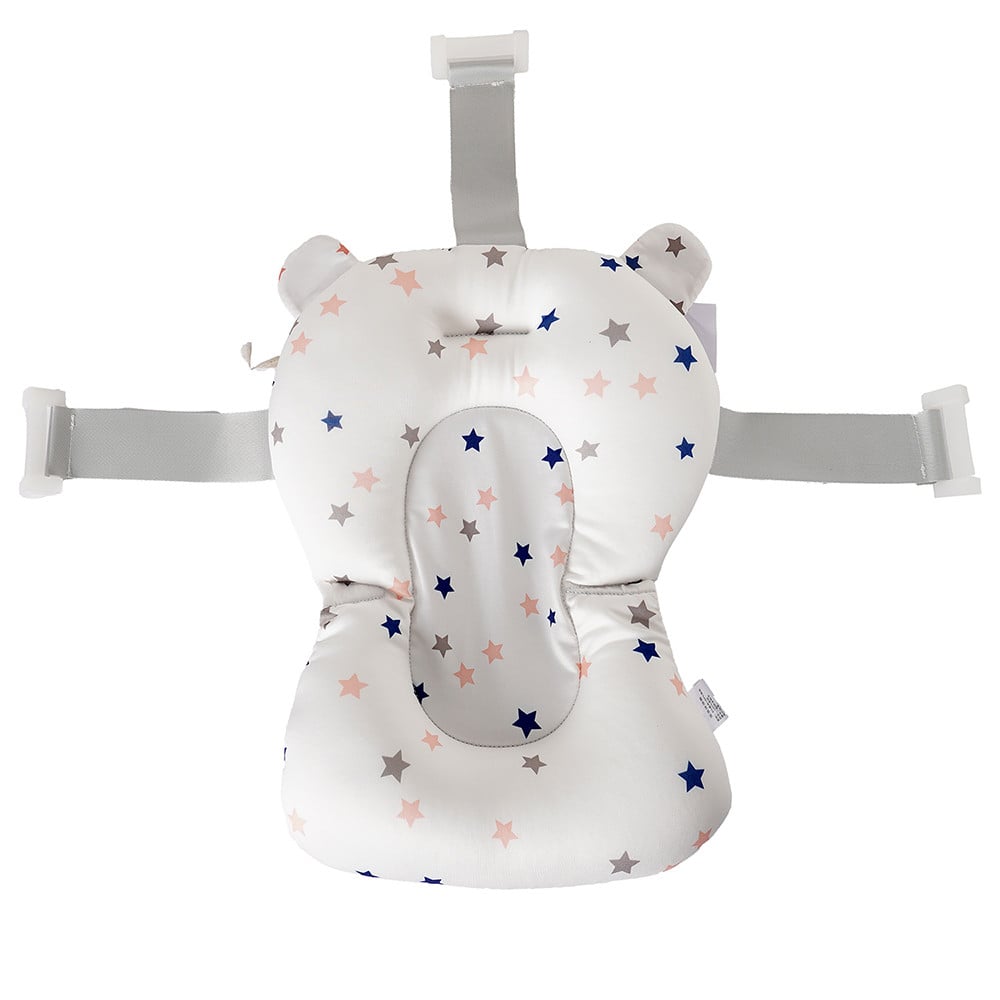 Almohadón de Baño Rabbit para Bebé Blanco con Estrellitas