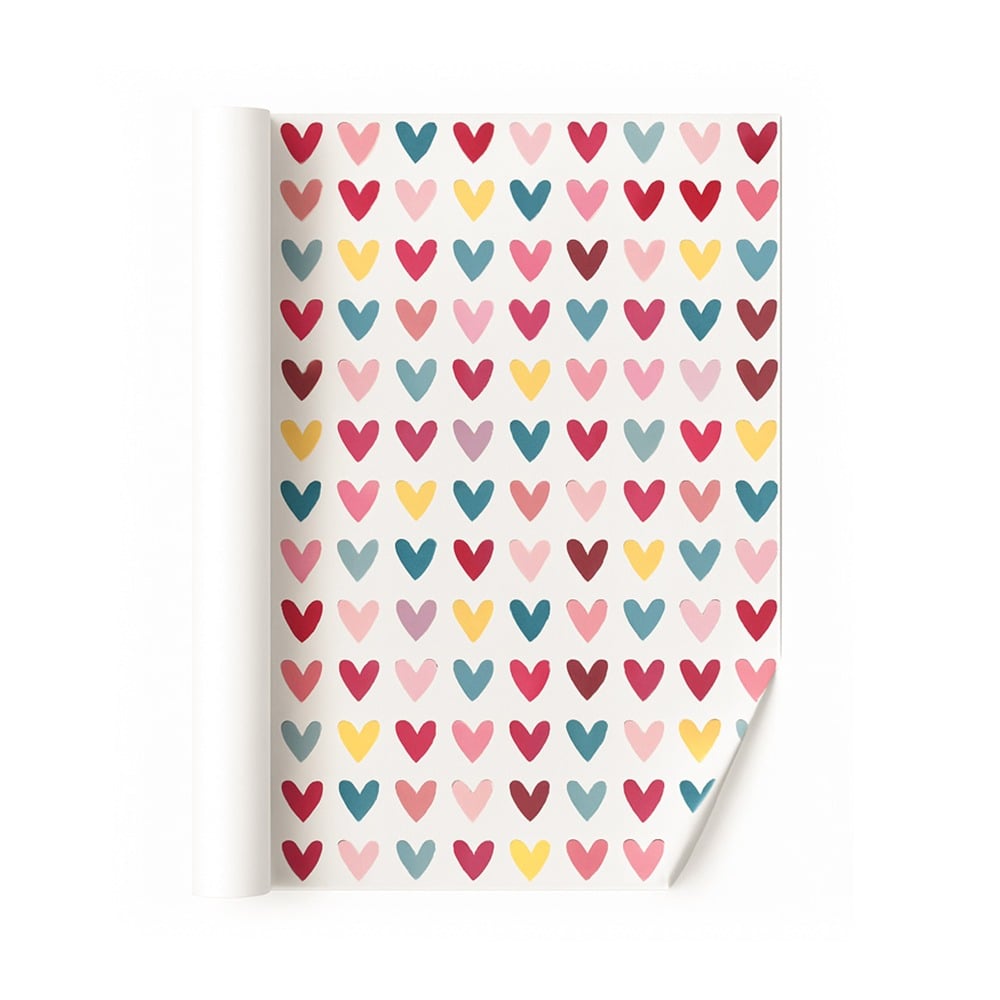 Papel de Regalo Happy Paper Corazones 50 x 70 cm