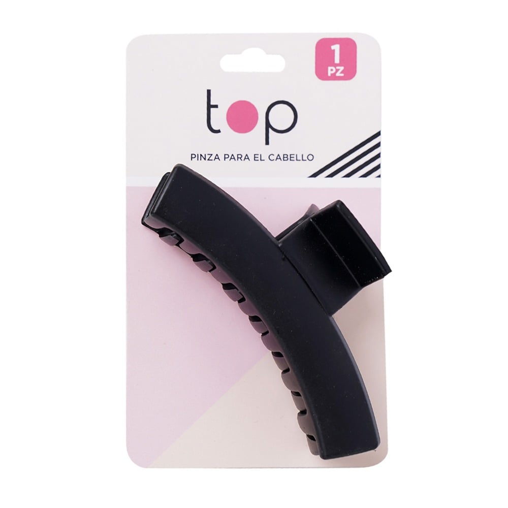 Pinza para el Pelo Top Negro Mate 1 Unidad
