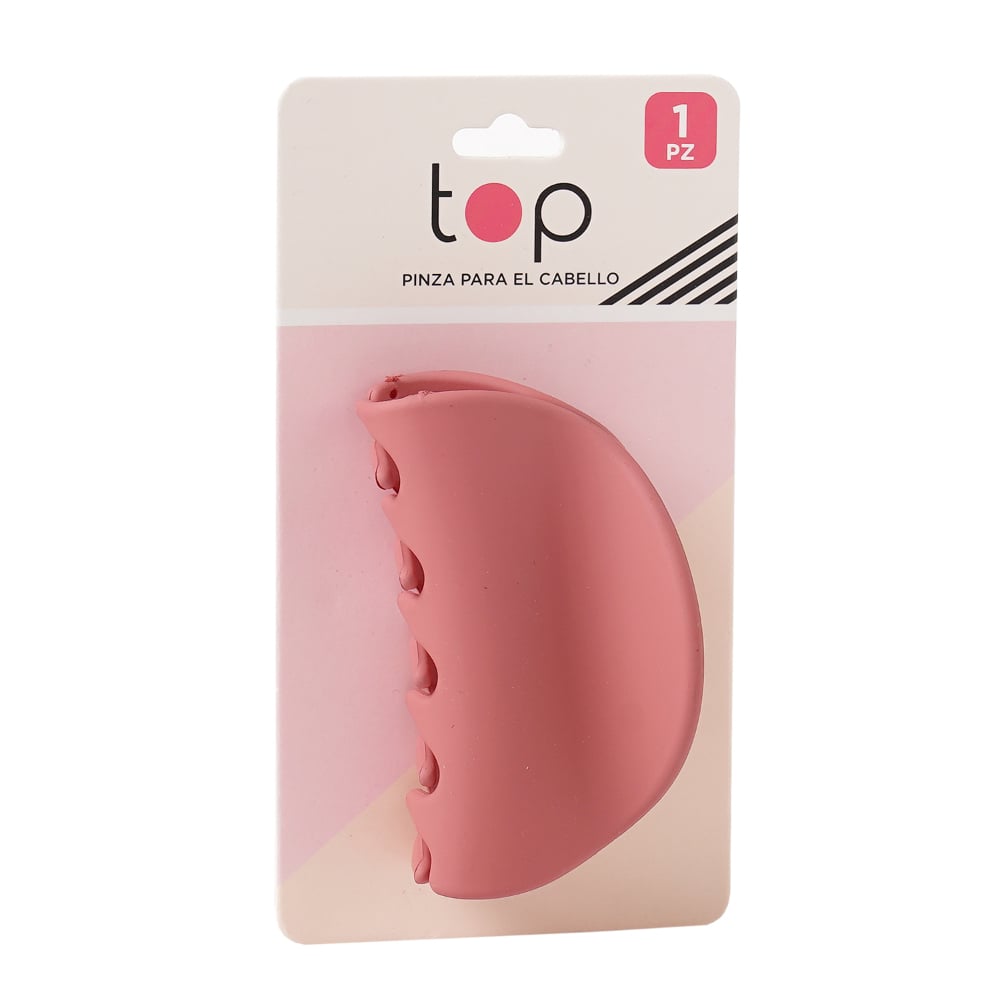 Pinza para el Pelo Top Rosa Mate 1 Unidad