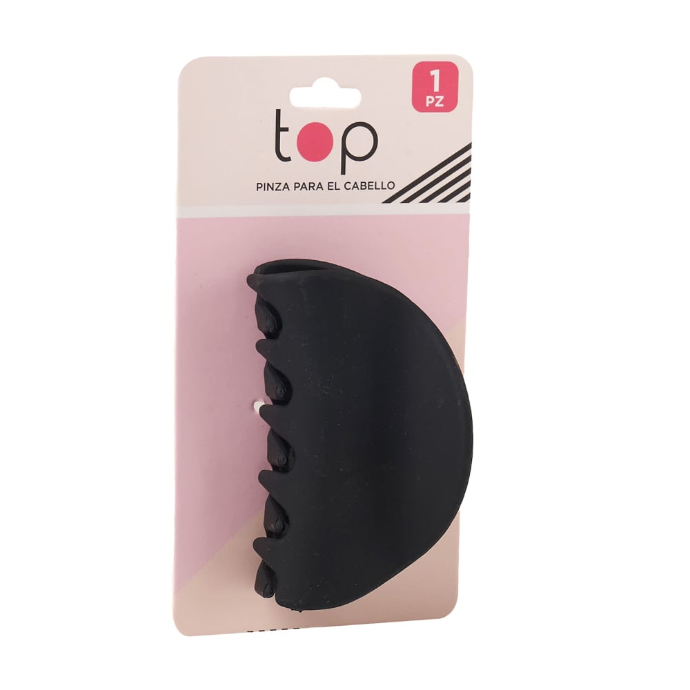 Pinza para el Pelo Top Negro Mate 1 Unidad