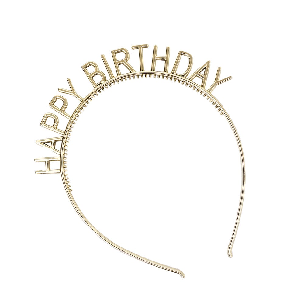 Vincha de Cumpleaños Happy Paper Básica Colores Surtidos 1 Unidad