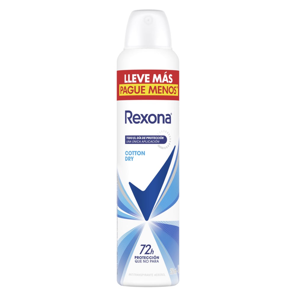Antitranspirante en Aerosol Rexona Woman Cotton Dry 250 ml