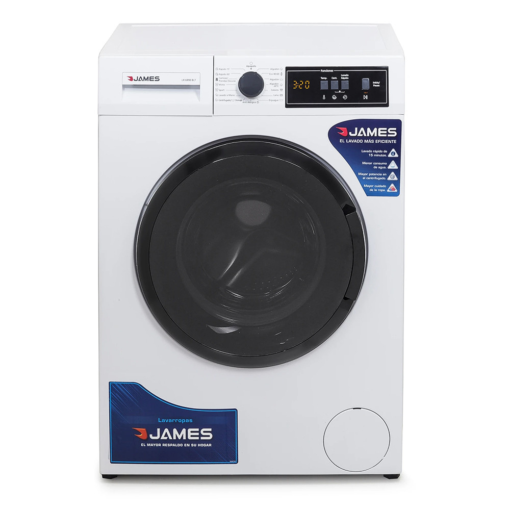 Lavarropas Carga Frontal James LR 6990 BLT Blanco 6 kg