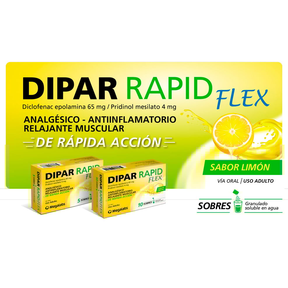 Dipar Rapid Flex 65 mg/4 mg 5 Sobres