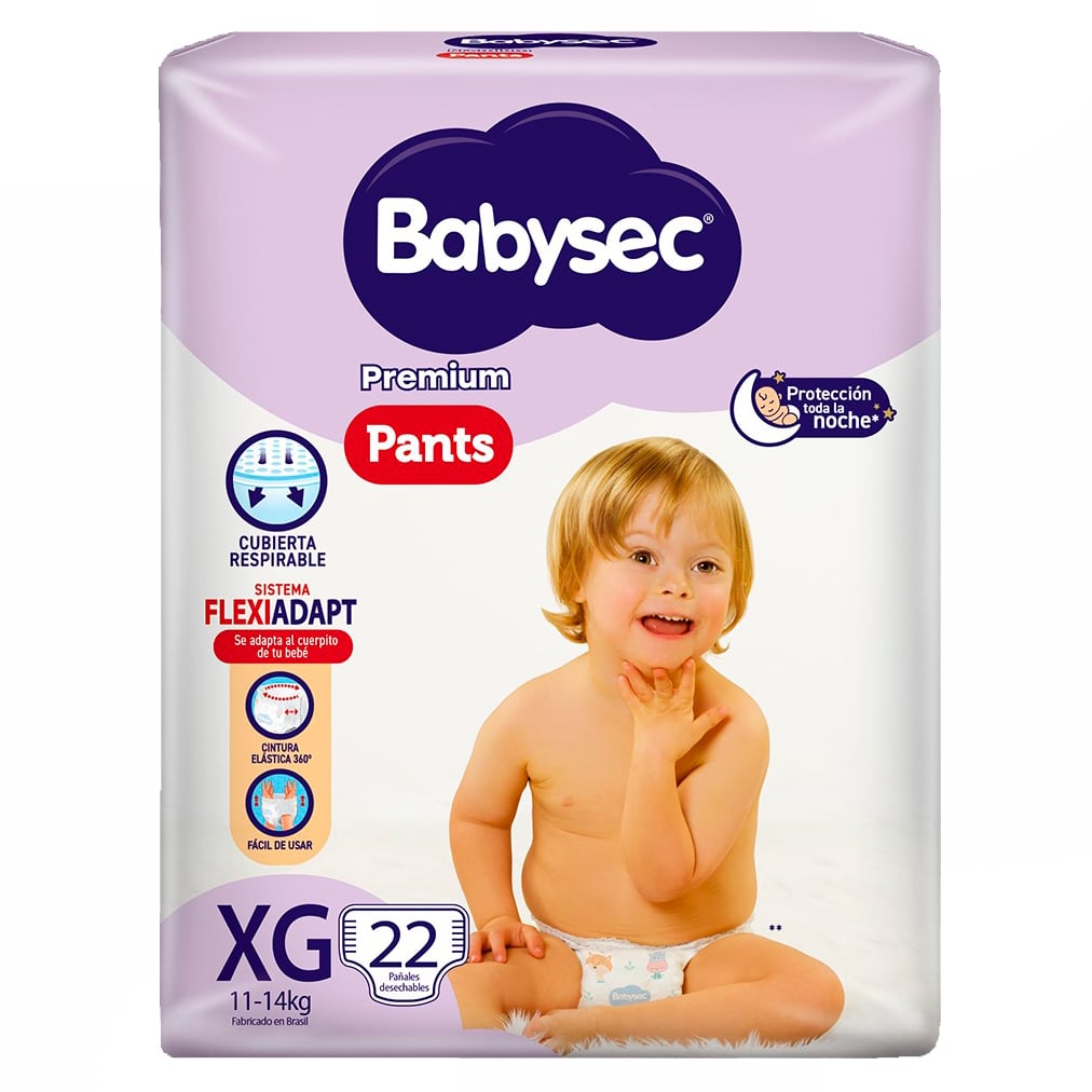 Pañales Babysec Premium Pants XG 22 Unidades