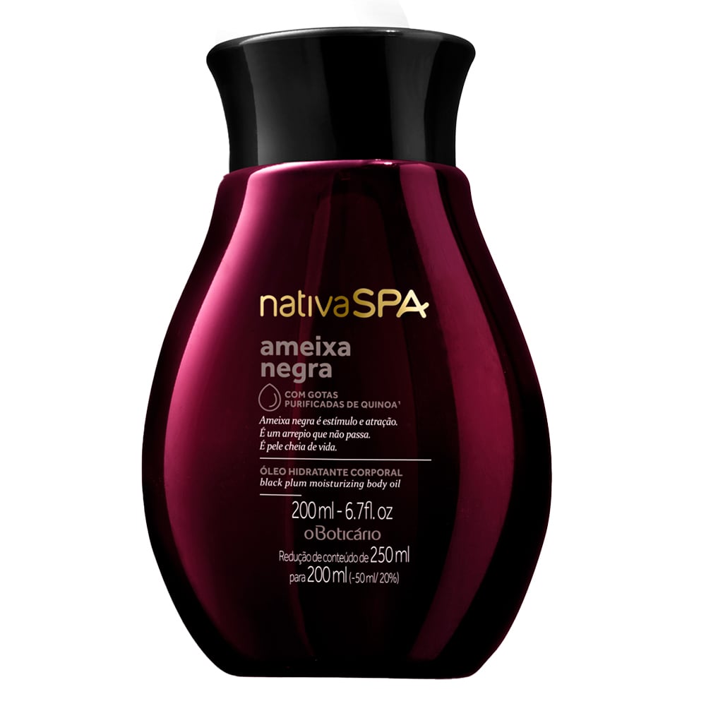 Óleo Corporal O Boticário Nativa SPA Ameixa Negra 200 ml
