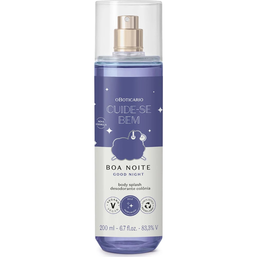 Body Splash O Boticário Cuide-Se Bem Boa Noite 200 ml