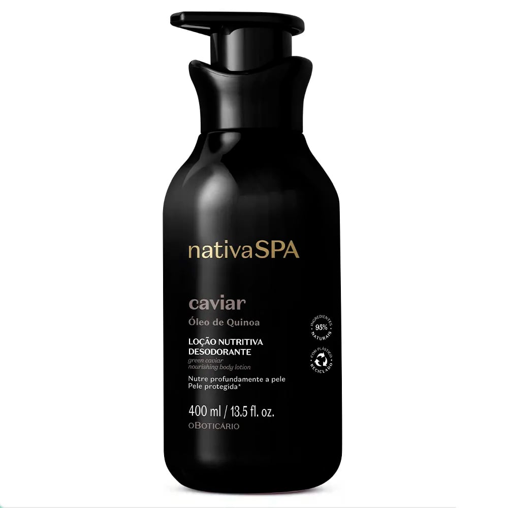 Loción Hidratante O Boticário Nativa Spa Caviar 400 ml