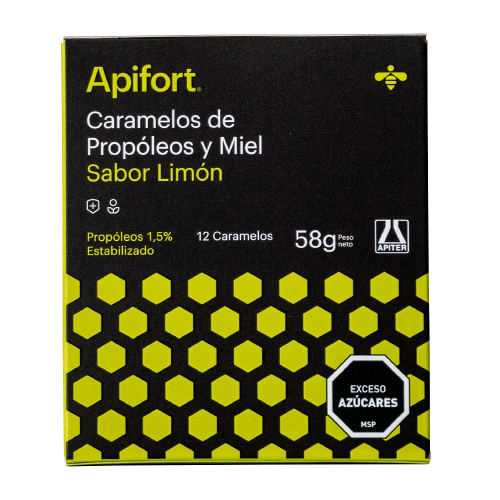 CARAMELOS PROPOLEO MIEL Y LIMON 12 UNIDADES
