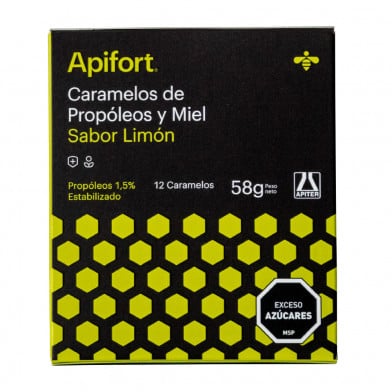 CARAMELOS PROPOLEO MIEL Y LIMON 12 UNIDADES