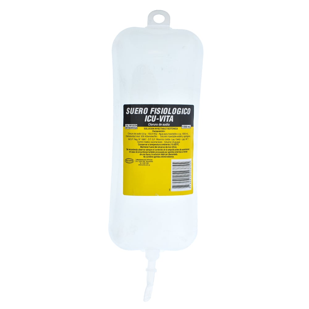 Suero Fisiológico ICU-VITA Sachet 1000 ml