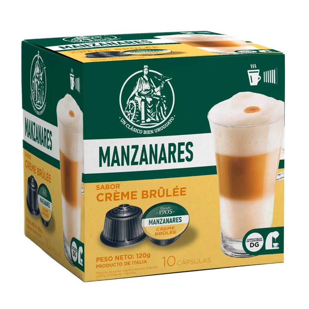 Cápsulas de Café Manzanares Creme Brulee 10 Unidades 