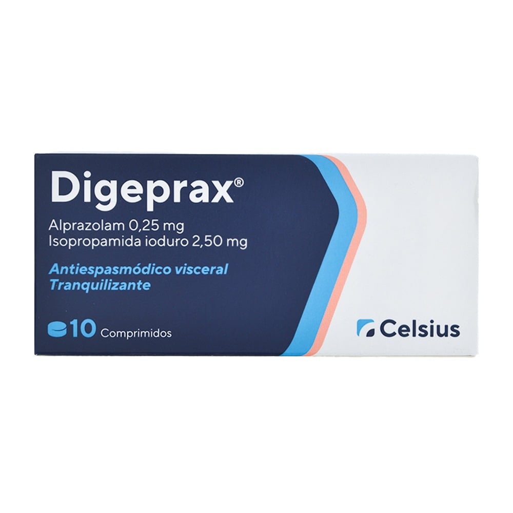 Digeprax 0.25 mg/ 2.5 mg 10 Comprimidos
