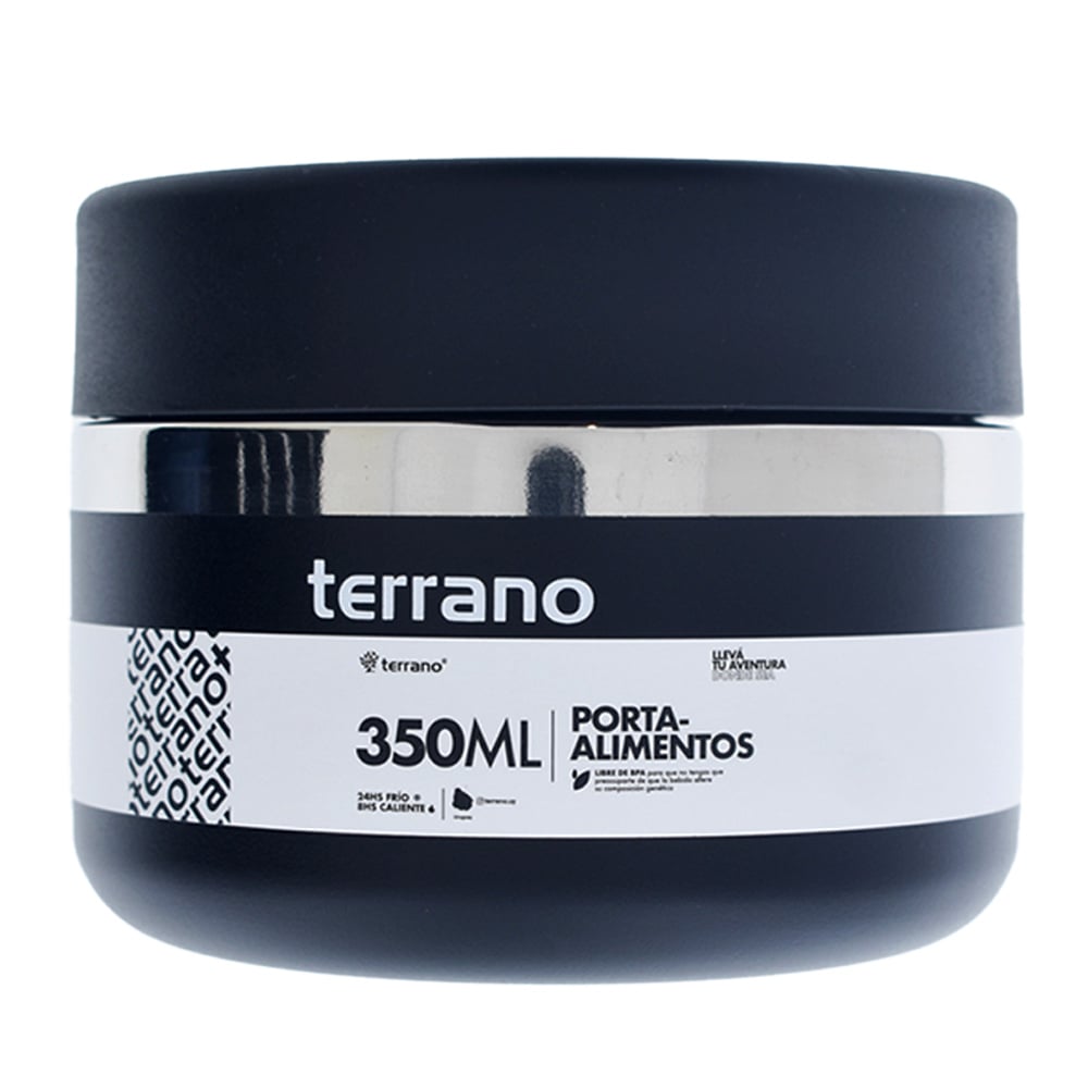 Contenedor Hermético Terrano Negro 350 ml