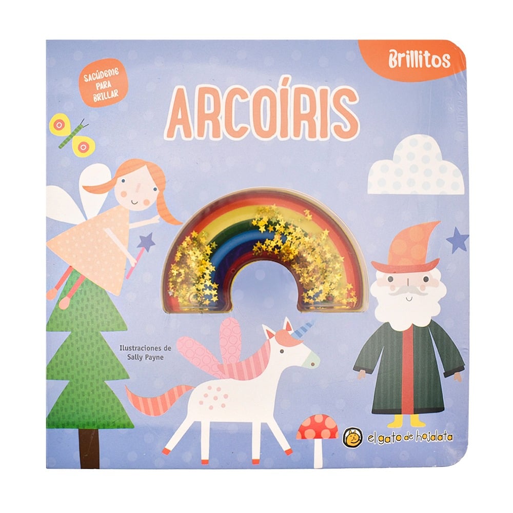 Libro Brillitos de silicona - arcoíris