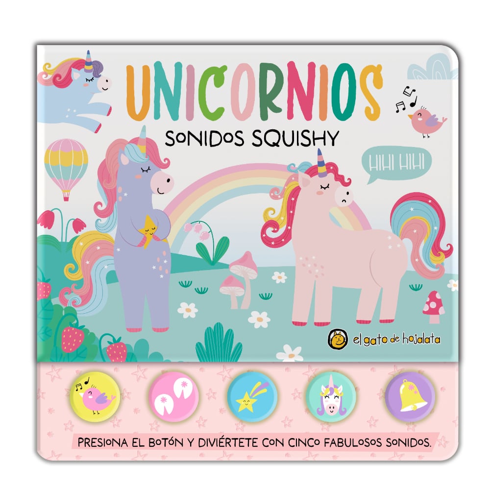 Libro Unicornios - sonidos squishy