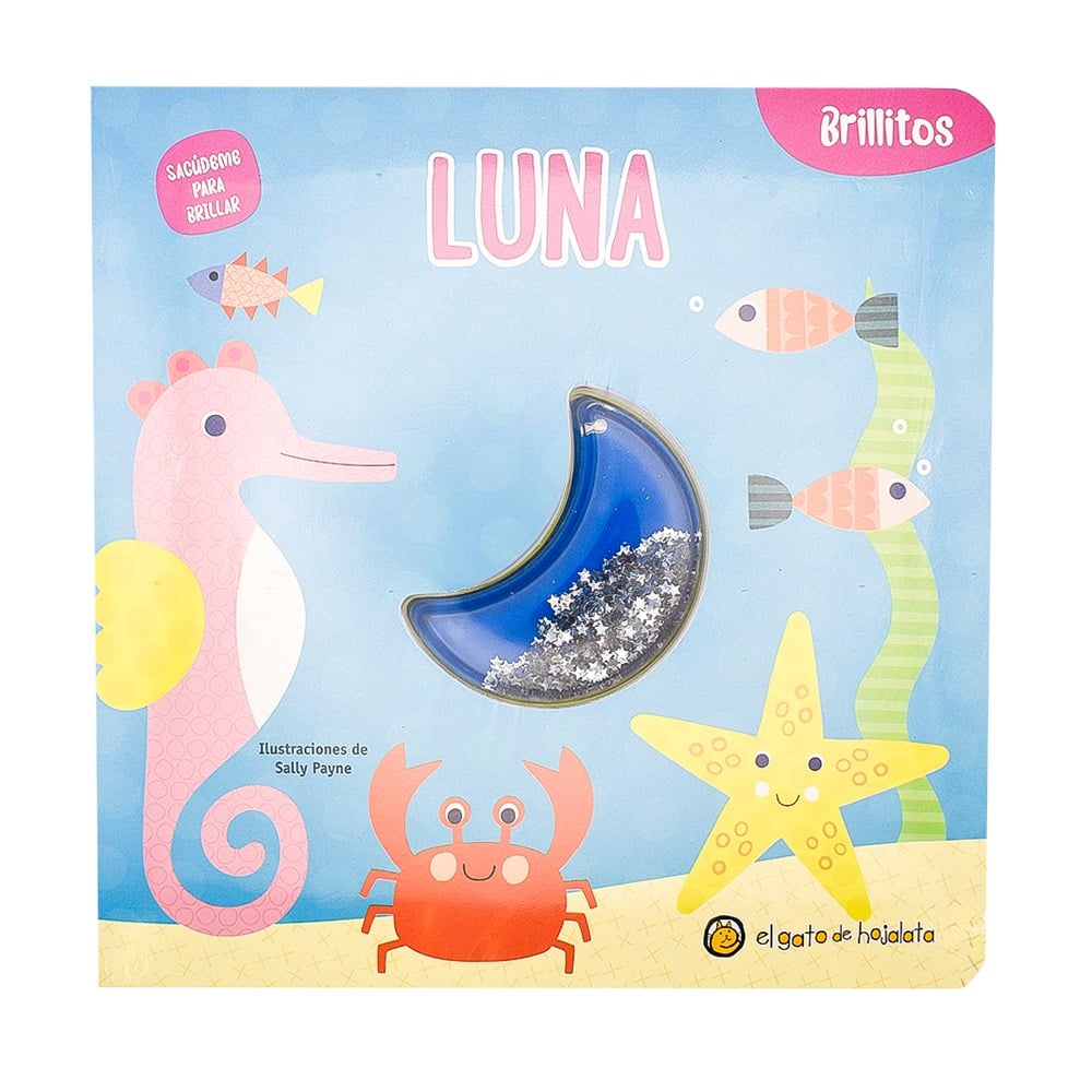 Libro Brillitos de silicona - luna