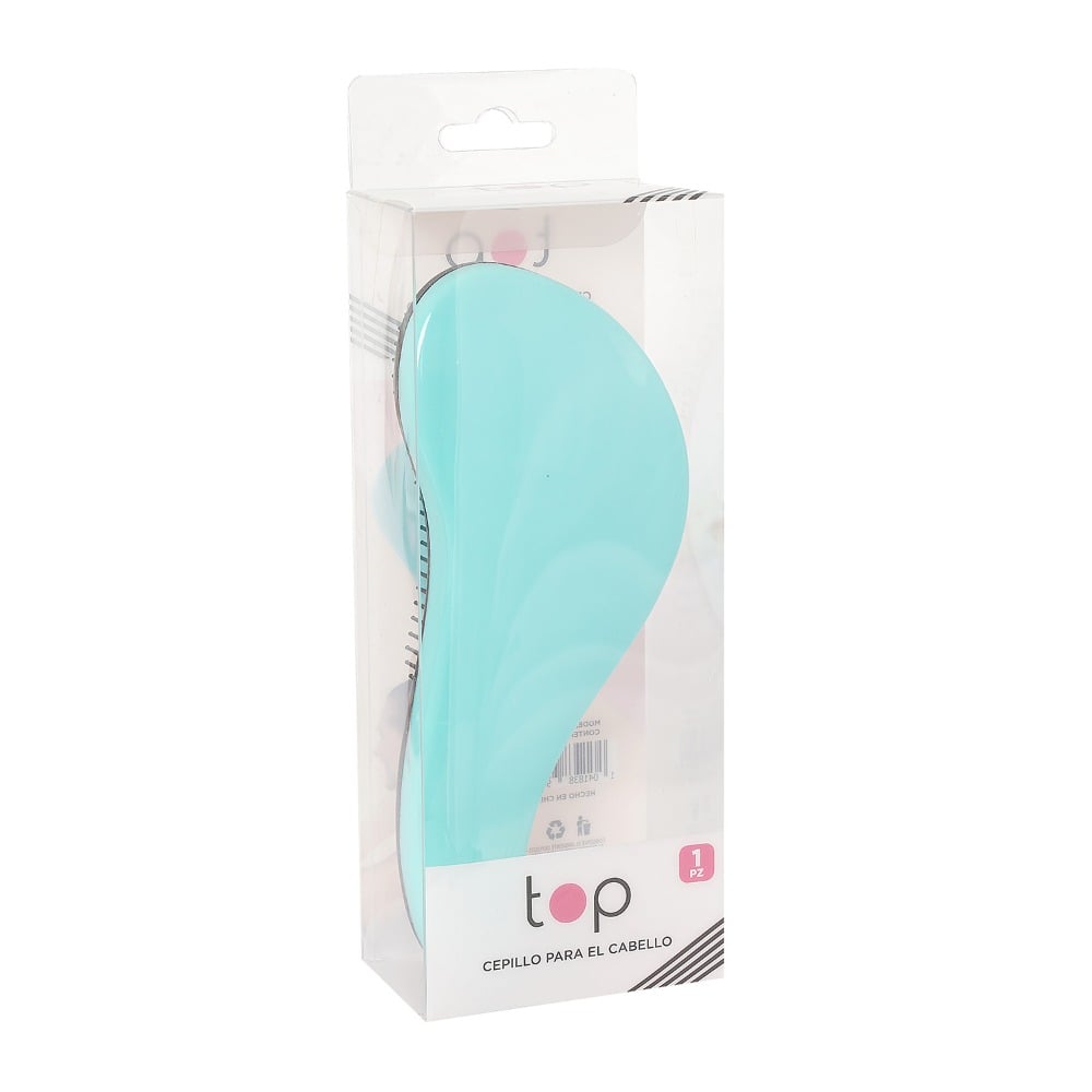 Cepillo para el Pelo Curvo Top Colores Surtidos 1 Unidad