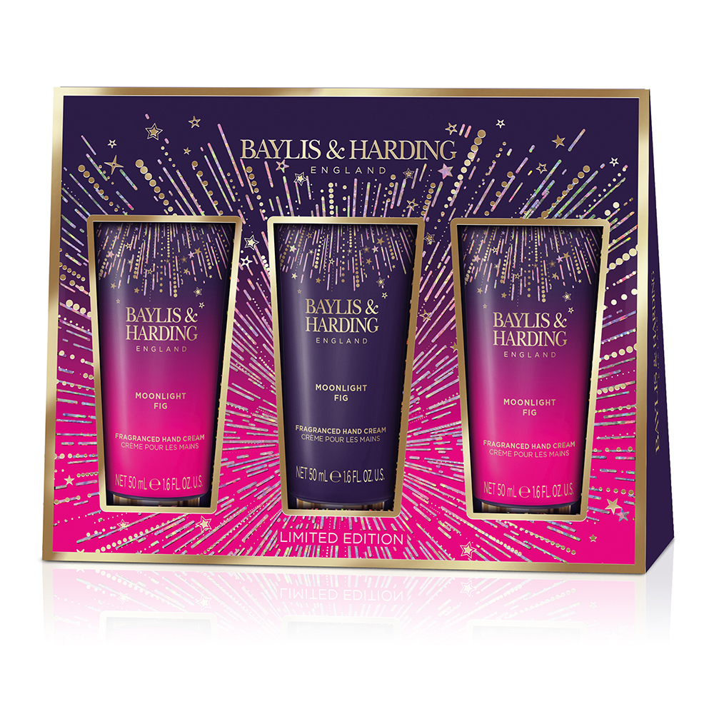 Cremas de Manos Baylis & Harding Moonlight Fig Luxury 3 Unidades