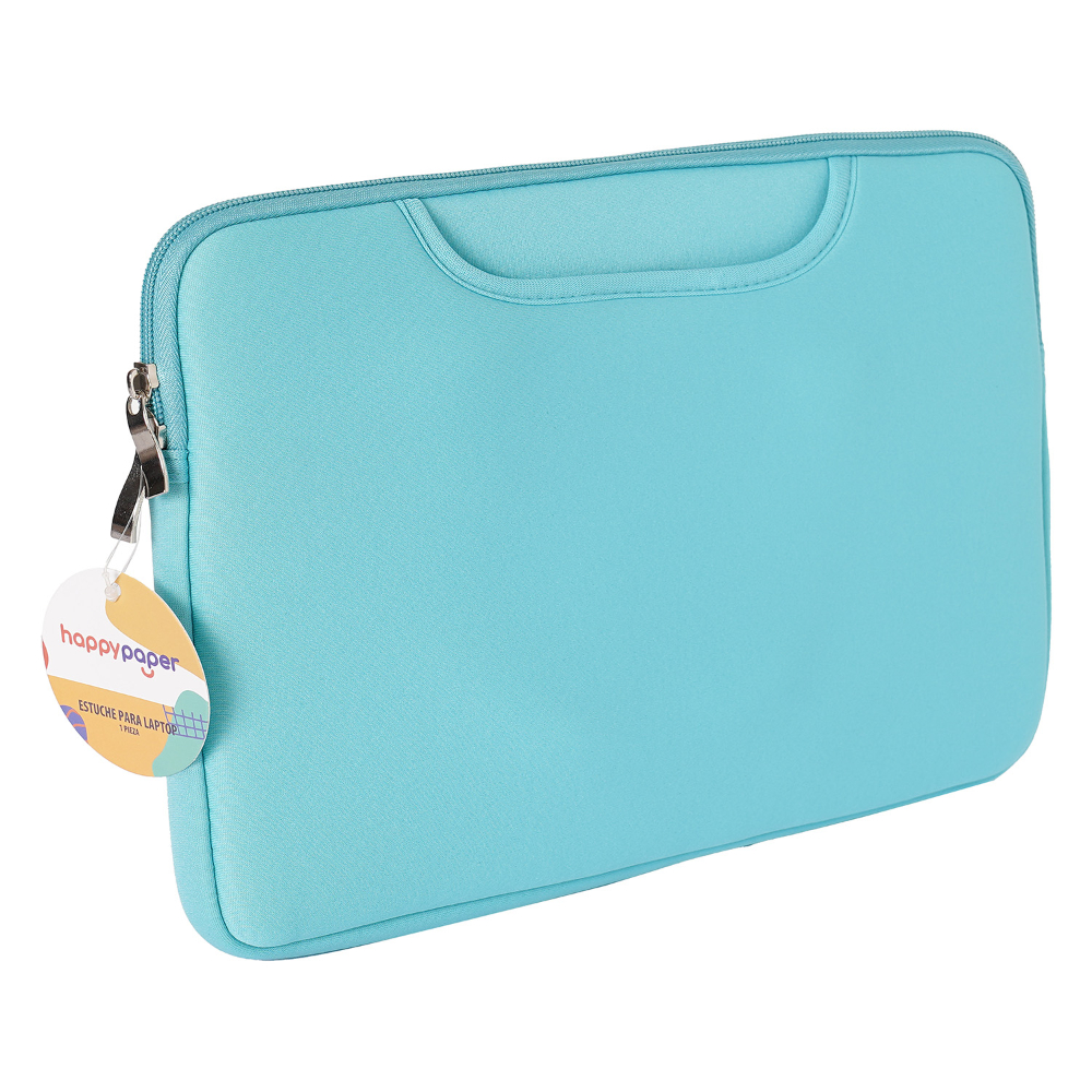 Estuche para Laptop Happy Paper Celeste