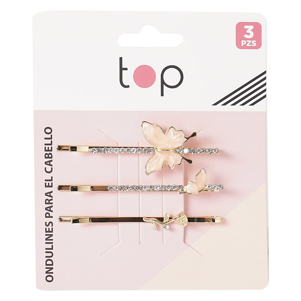 Ondulines para el Pelo Top con Apliques 3 Unidades