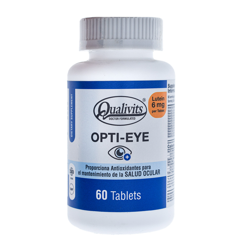 Suplemento Qualivits Opti Eye With Lutein 60 Tabletas